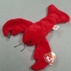 TY 1993 new pinchers beanie baby , originally tags still on.‎ PVC pellets